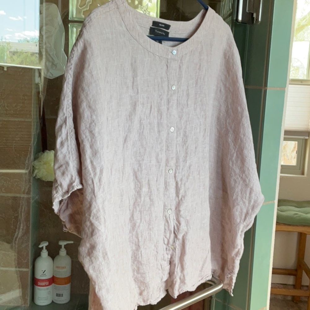Tahari Linen Top